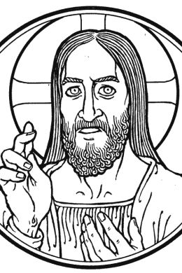 Детский рисунок иисуса христа