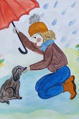 Детские рисунки на тему доброта