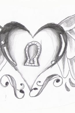 Рисунки для срисовки сердце