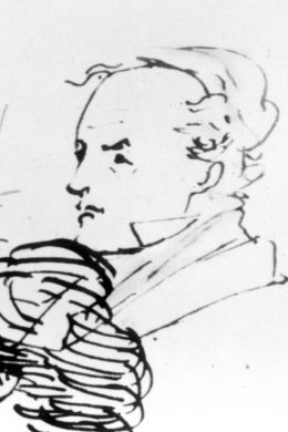 Портрет пушкина рисунок