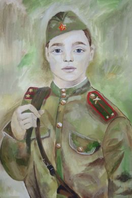 Портрет солдата детский рисунок