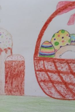 Детские рисунки на тему пасха