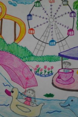 Детский рисунок парк