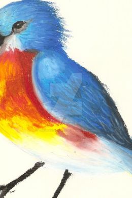 Детский рисунок птички