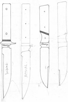 Эскизы охотничьих ножей