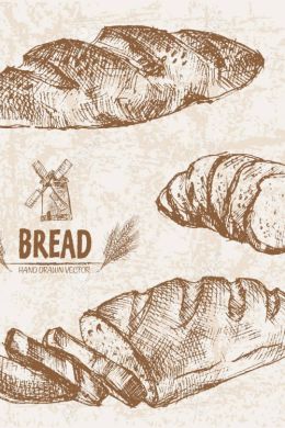 Хлеб рисунок карандашом