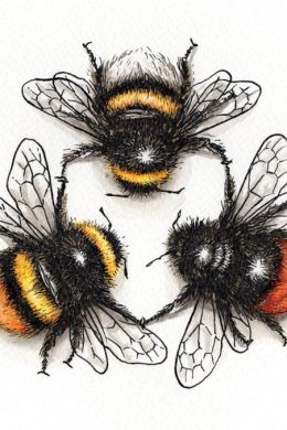 Детский рисунок пчелы