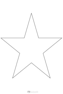 Раскраска звезда пятиконечная
