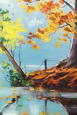 Осенний пейзаж для срисовки