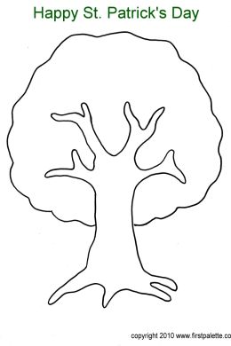 Раскраска дерево с листочками