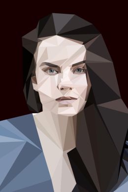 Портрет из треугольников