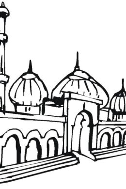 Рисунки для срисовки мечеть