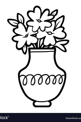 Трафарет вазы