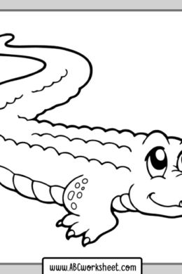 Крокодил рисунок для детей карандашом