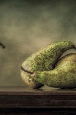 Натюрморт кувшин груша яблоко