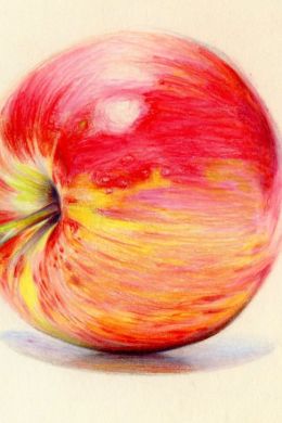 Яблоко рисунок гуашью