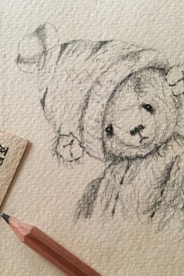 Мишка тедди рисунок карандашом для срисовки