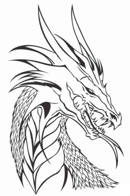 Легкие рисунки для срисовки драконов
