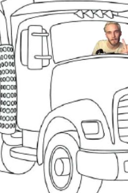 Рисунок грузовик для детей