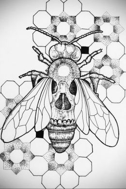 Пчела простой рисунок