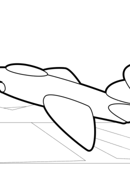 Самолет детский рисунок карандашом