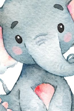 Рисунок слоненка для детей