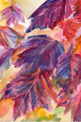 Осенние листья акварелью