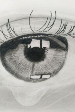 Рисунок глаза мужские карандашом