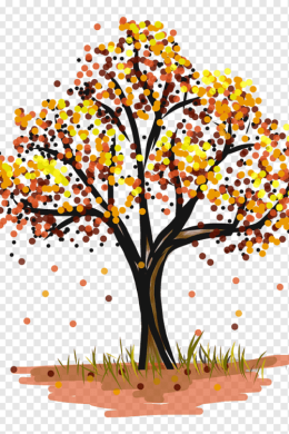 Осеннее дерево рисунок для детей