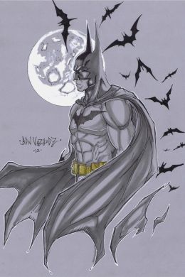 Легкий рисунок бэтмена