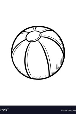 Мячик рисунок карандашом