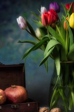 Букет тюльпанов натюрморт