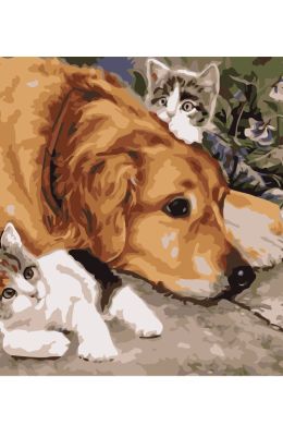 Кошечки собачки английский натюрморт