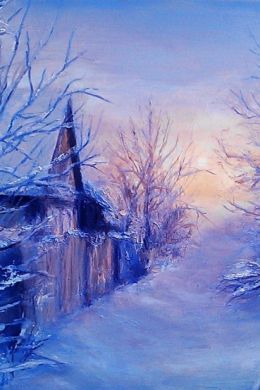 Зима живопись картины