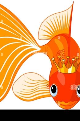 Золотая рыбка легкий рисунок