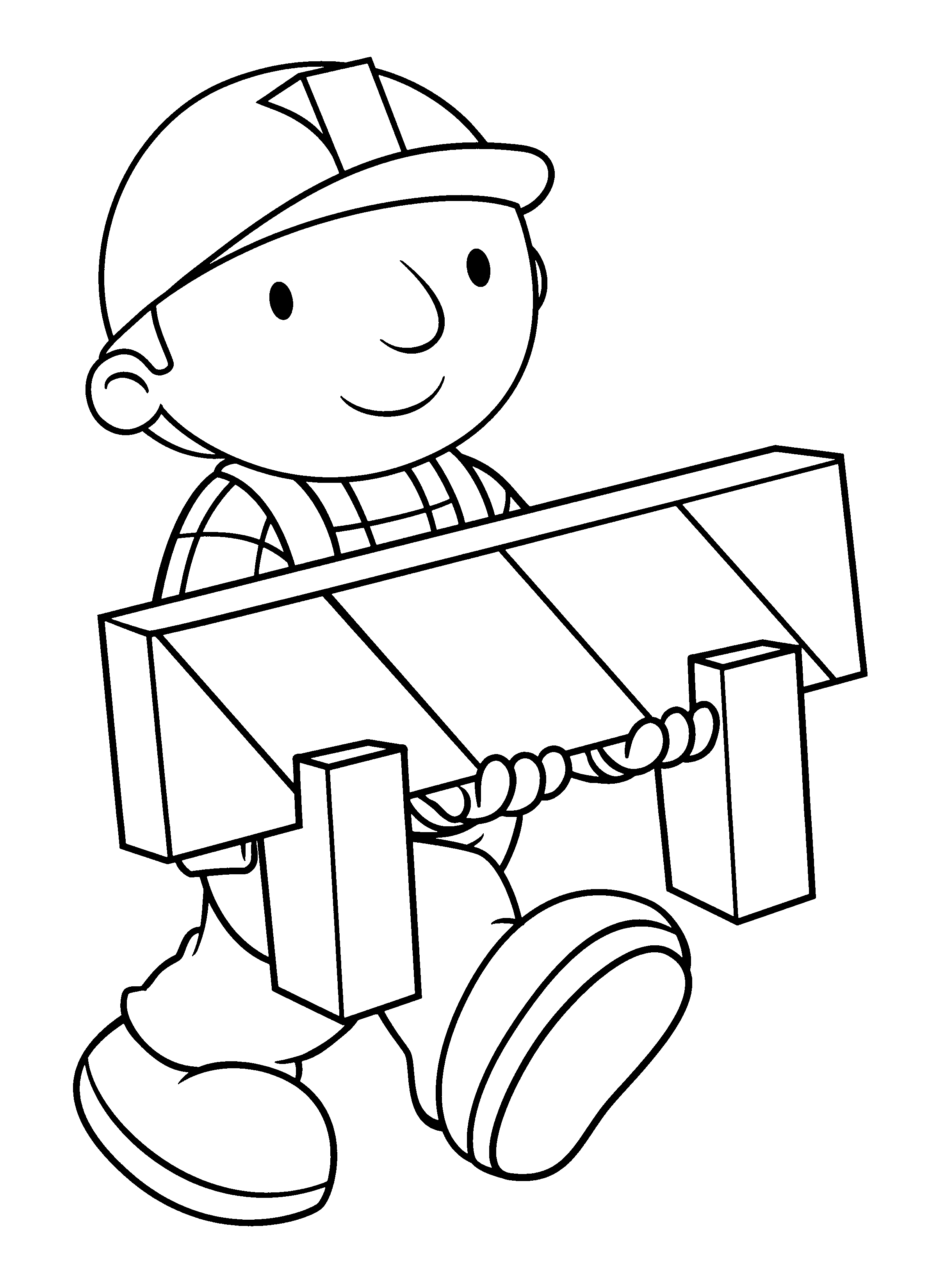 Раскраски Боб Строитель для детей
