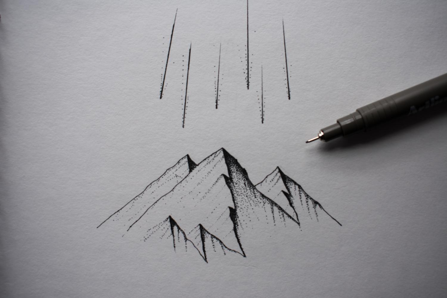 Как сделать из карандашом нарисовать красивую страшную молнию