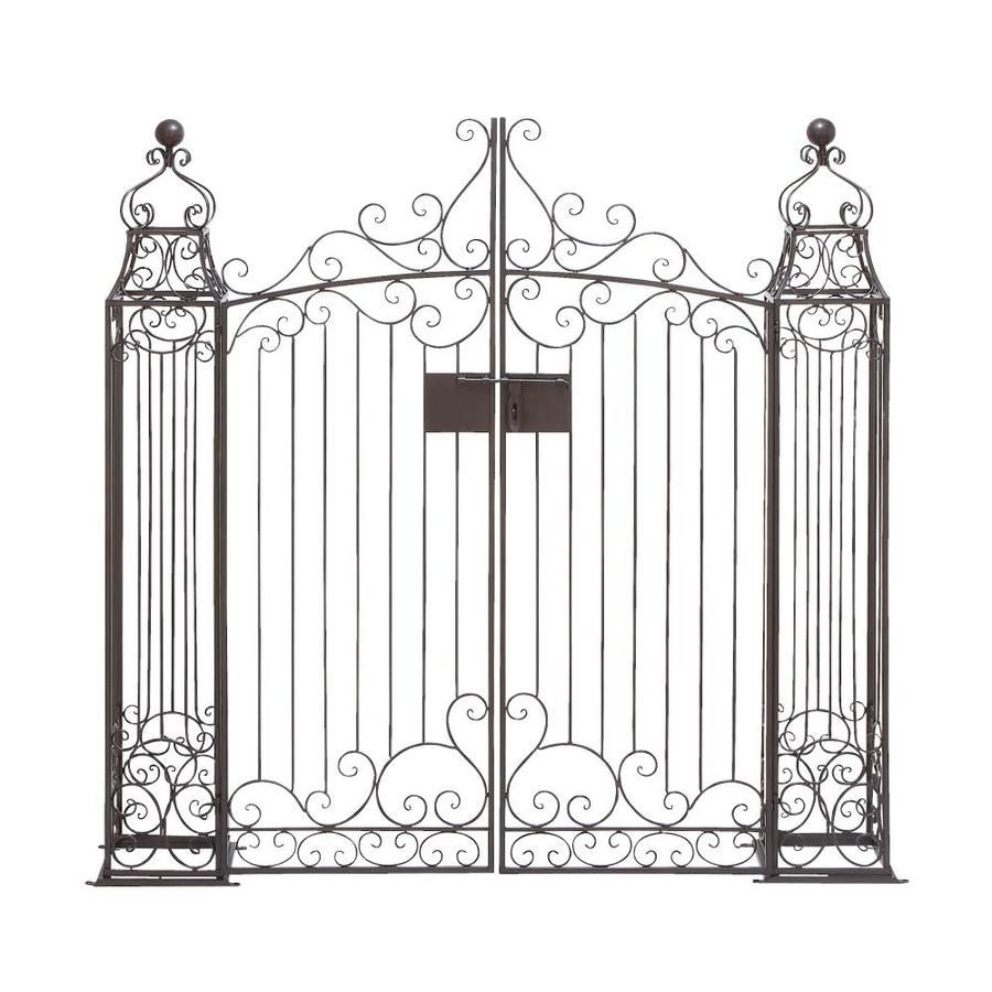 Старые ворота (раскраска)