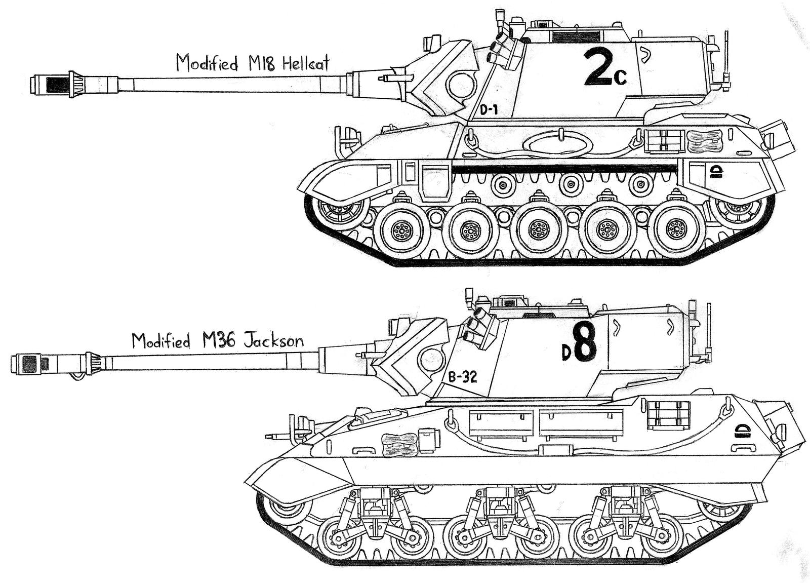 M18 Hellcat чертежи
