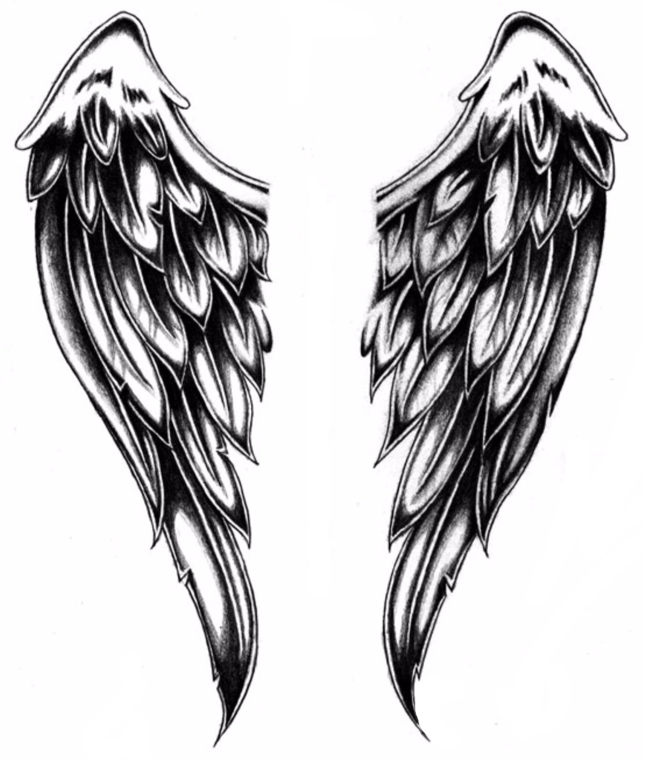 Крыло ангела татуировки