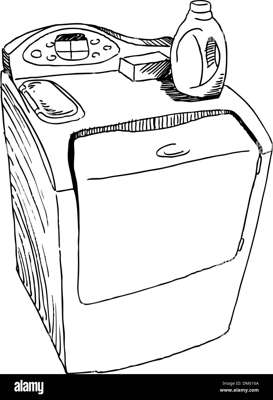 Рисование стиральная машина
