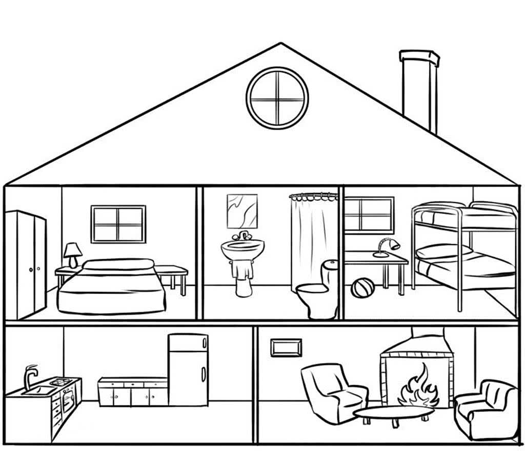 Бесплатные раскраски Один дома для детей