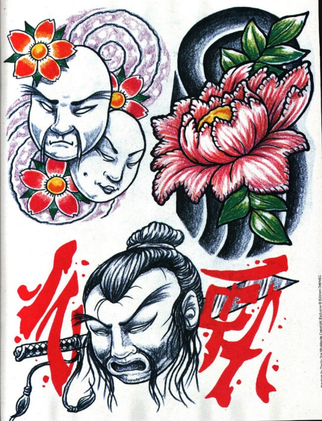 Японские Татуировки якудза эскизы
