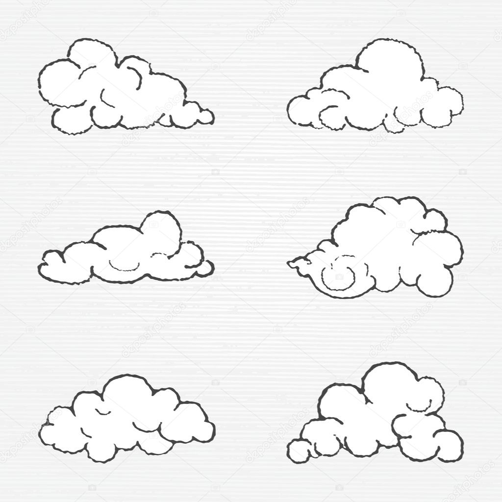 Идеи для рисования облака карандашом