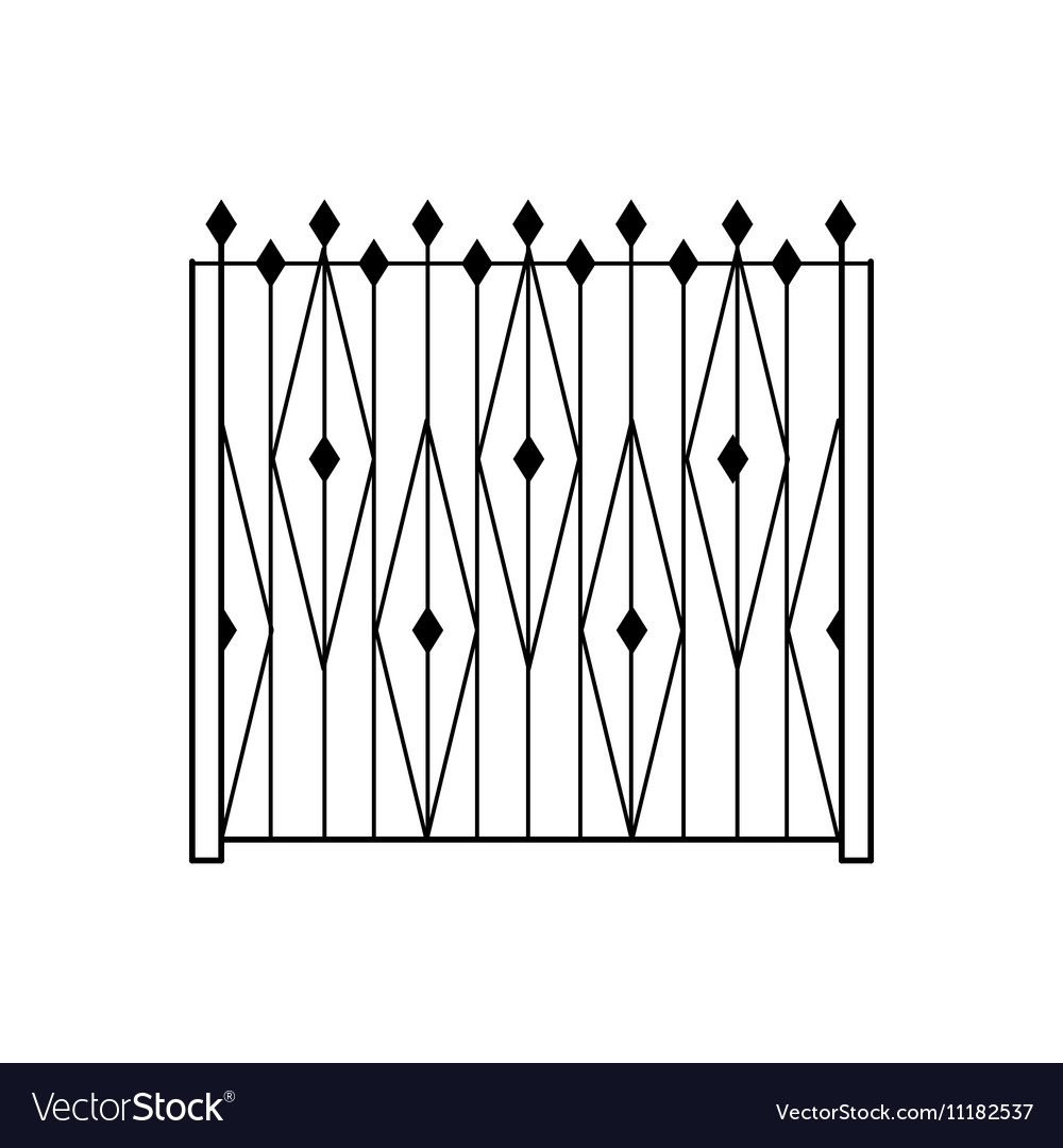 Забор геометрический орнамент