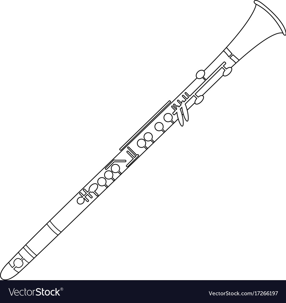 Флейта раскраска