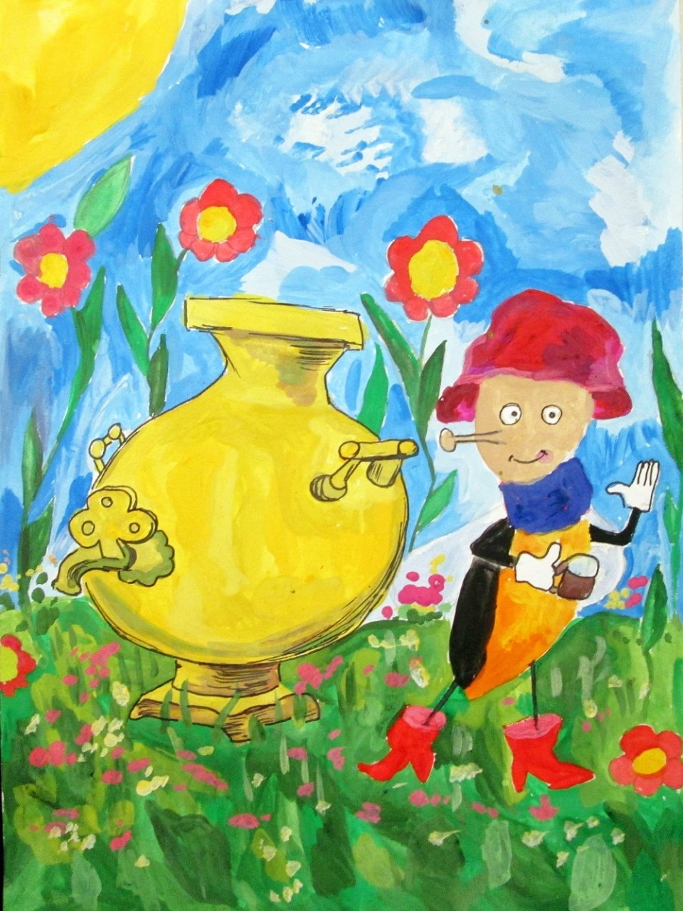 Выставка детских рисунков Муха Цокотуха