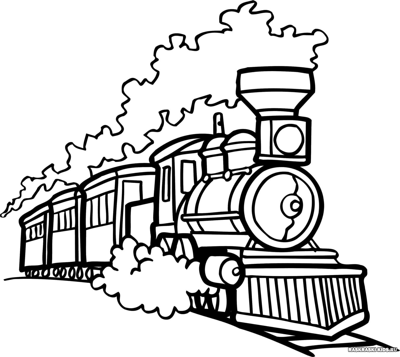 Раскраска поезд ржд - 53 фото