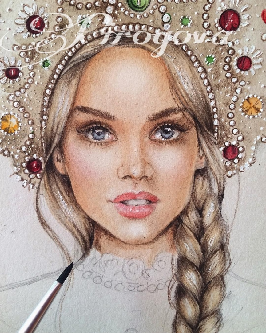 Портрет русской красавицы 4. Ирина Пирогова Fashion illustration. Ирина Пирогова акварель. Ирина Пирогова невеста эскиз. Ирина Пирогова портреты.