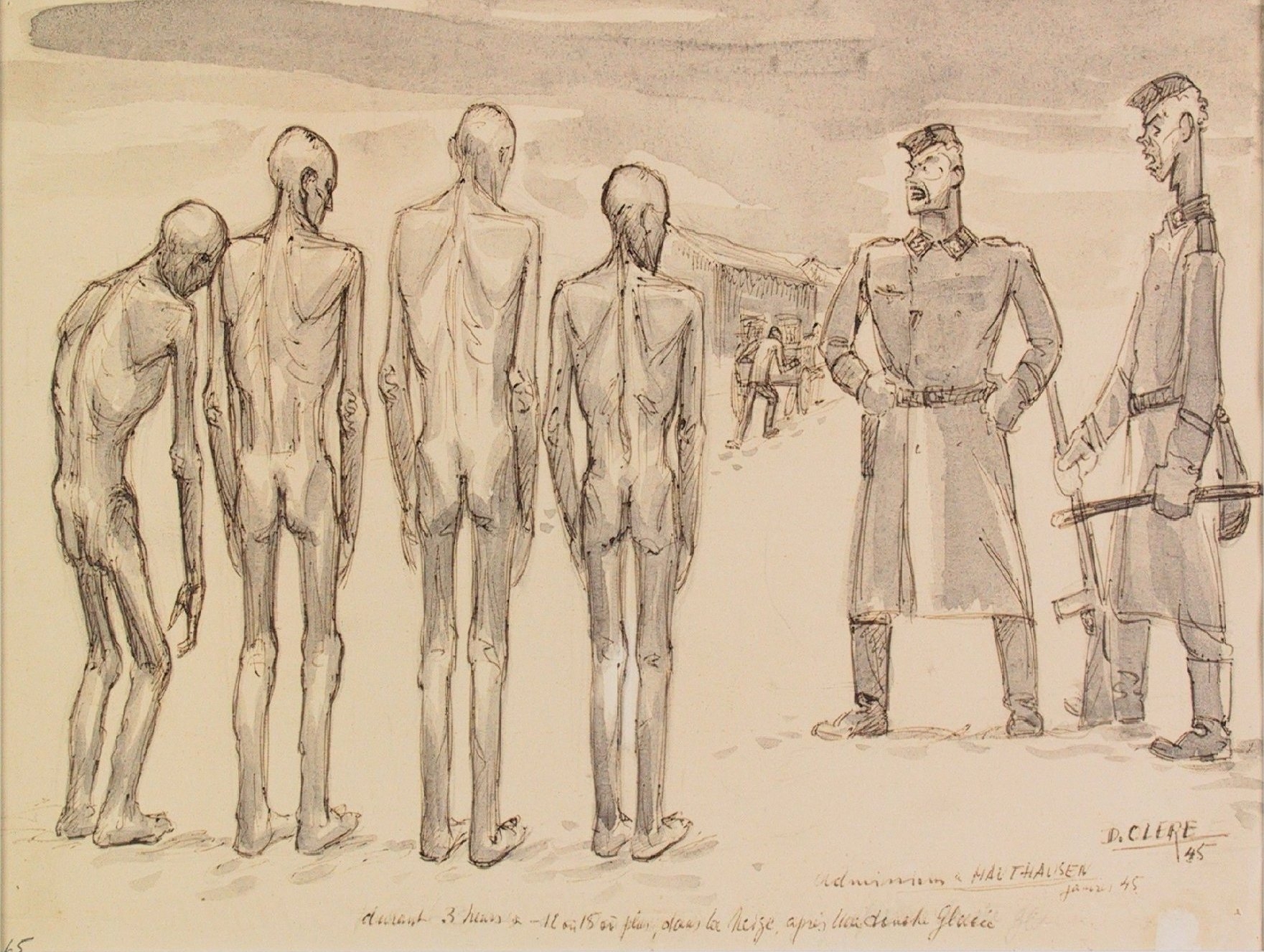 Давид Олер рисунки Холокост